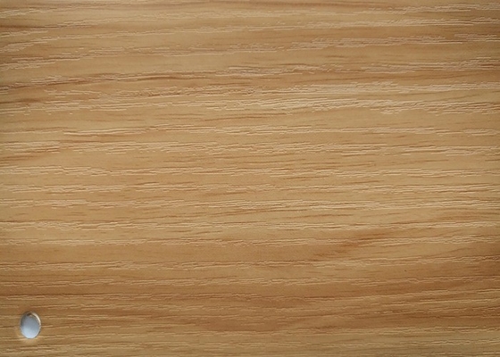 Aluminium décoratif de PVC de grain en bois de couleur de chêne pour l'épaisseur de la membrane 0.10mm de vide
