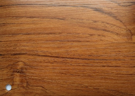 Aluminium décoratif de PVC de grain en bois de couleur de chêne pour l'épaisseur de la membrane 0.10mm de vide