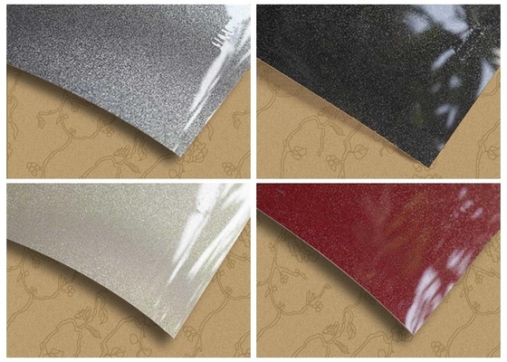 Conception d'impression de film en PVC métallique à haute brillance pour le couvercle de l'armoire stratifiée 0,3 mm