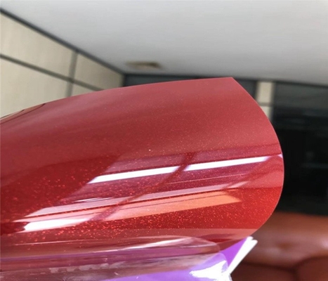 film de PVC métallisé par 0.6mm pour le solide à haute brillance de couverture de Cabinet