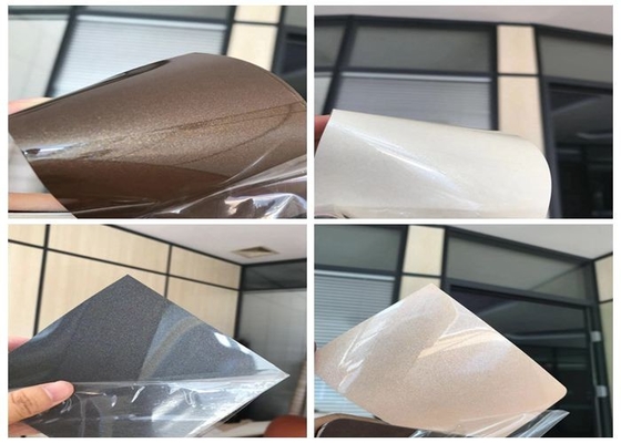 Film décoratif de PVC d'étincelle à haute brillance pour des portes de buffets 0.15mm