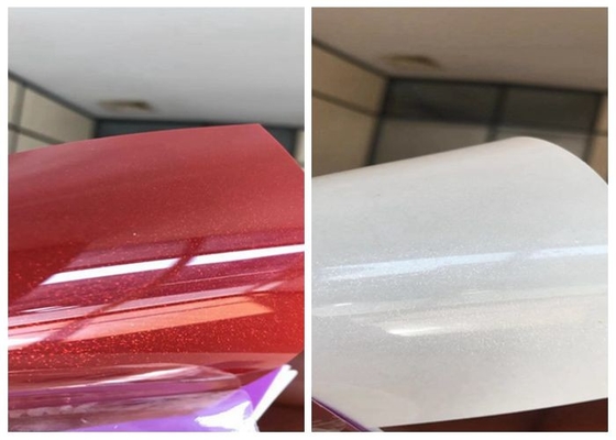 Film métallique à haute brillance de PVC pour la décoration intérieure de porte de Cabinet