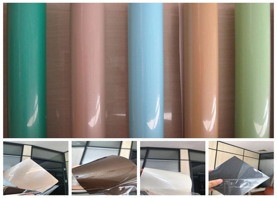 film à haute brillance de PVC de 0.2mm pour le salon de mur de cuisine de voie de base de meubles