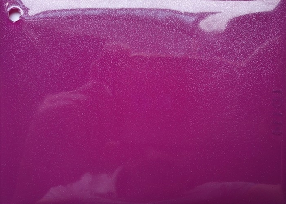 Aluminium à haute brillance de membrane de PVC de couleur rouge pour la décoration de porte de Cabinet