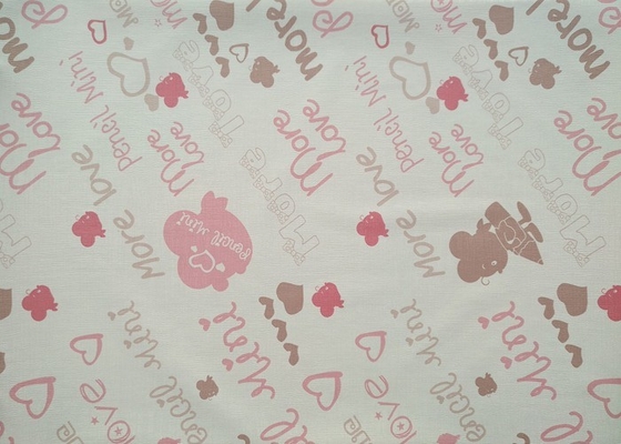 chambre à coucher rose d'enfants de bande dessinée de PVC de papier peint 10mx45cm auto-adhésif de 5m