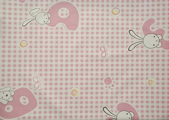 chambre à coucher rose d'enfants de bande dessinée de PVC de papier peint 10mx45cm auto-adhésif de 5m