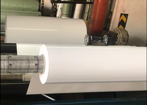 Aluminium à haute brillance de membrane de PVC pour le blanc solide de porte de Cabinet