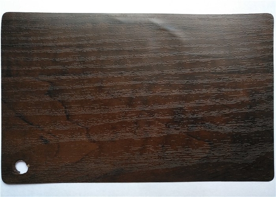 Membrane auto-adhésive d'effet d'aluminium d'enveloppe de PVC de film en bois de meubles d'intérieur