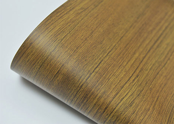 Aluminium décoratif de membrane de PVC de grain en bois pour des portes de Cabinet de meubles
