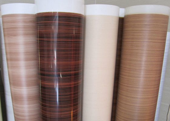 Folie de meubles en PVC en bois gravé pour la décoration de plaques de particules 0,15-0,30 mm