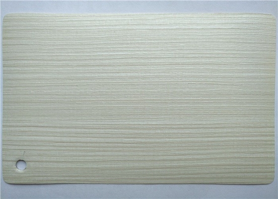 Stratification en bois de film d'aluminium de membrane de PVC 3d de grain blanche