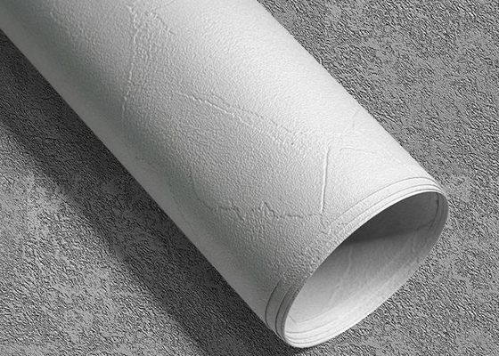 Ruloir de papier décoratif en PVC en relief de couleur solide pour le revêtement de porte en MDF