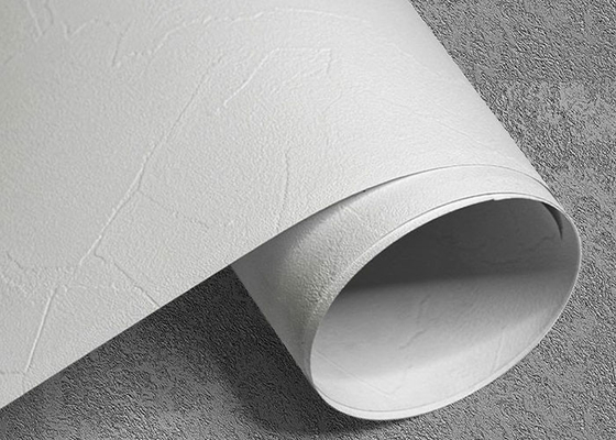Aluminium auto-adhésif de relief de PVC pour la matte blanche pressée par membrane de meubles