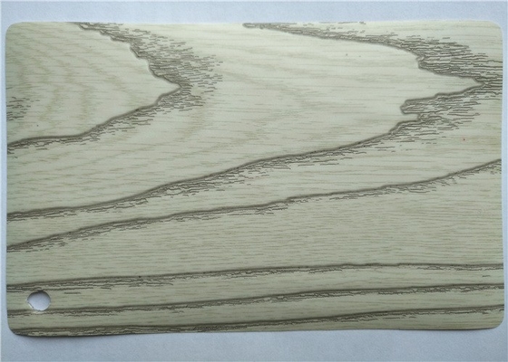 Aluminium en bois de grain de PVC d'autocollant pour la cuisine de portes de conseil de forces de défense principale de meubles