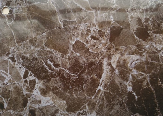 Film décoratif de PVC d'effet de marbre fait sur commande pour l'emballage de filon-couche de fenêtre