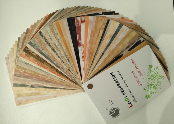 Film à haute brillance de PVC d'éraflure UV pour l'effet de marbre de décoration de partie supérieure du comptoir