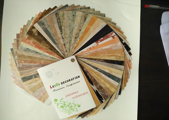 conception décorative de marbre à haute brillance de film de PVC d'épaisseur de 0.50mm pour la couverture de Tableau