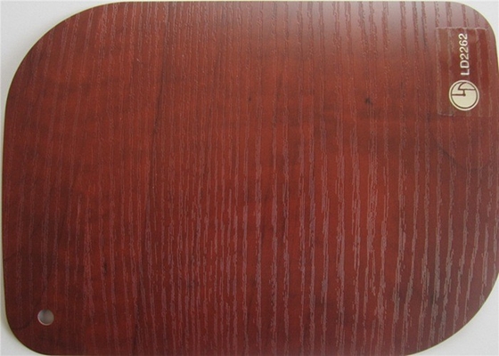 Aluminium en bois mat de membrane de PVC de l'effet 3D pour la décoration de garde-robe