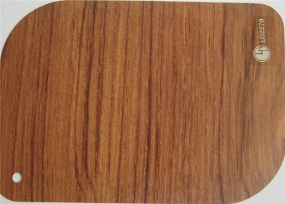 100 films étirés décoratifs de plafond de PVC de grain en bois blanc de micron