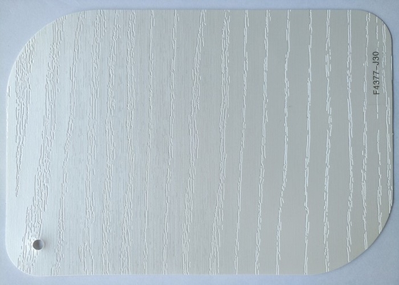 Chêne peint blanc gravant l'aluminium en refief décoratif de PVC pour la surface de meubles