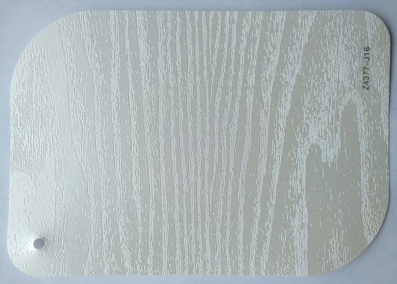 Aluminium en bois de membrane de PVC de texture de couleur blanche pour la décoration de surface de meubles