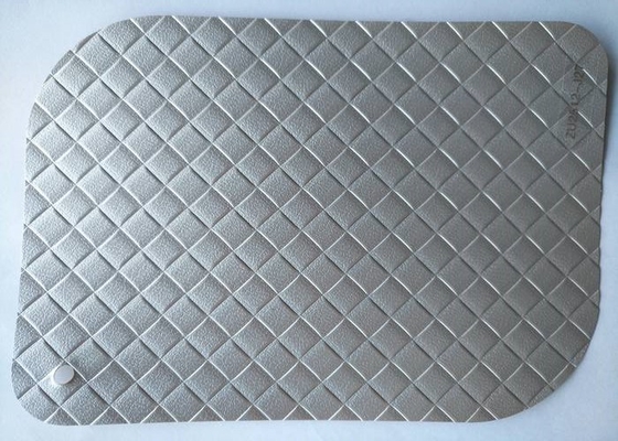 La couleur argentée a gravé l'épaisseur en refief décorative de l'aluminium 0.50mm de PVC