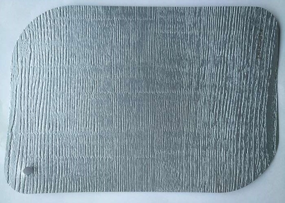 Aluminium de membrane de PVC de meubles pour le blanc solide de portes de Cabinet de forces de défense principale