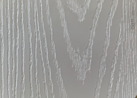 Aluminium de relief en bois de membrane de PVC 3D pour l'enveloppe de vinyle de décoration de placards de cuisine